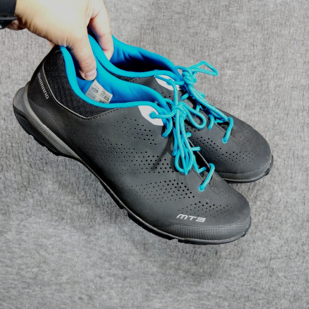 Shimano MT3 Cycling Shoes Mens EU 44 Biking Gray Blue SH-MT301M SPD Cleats